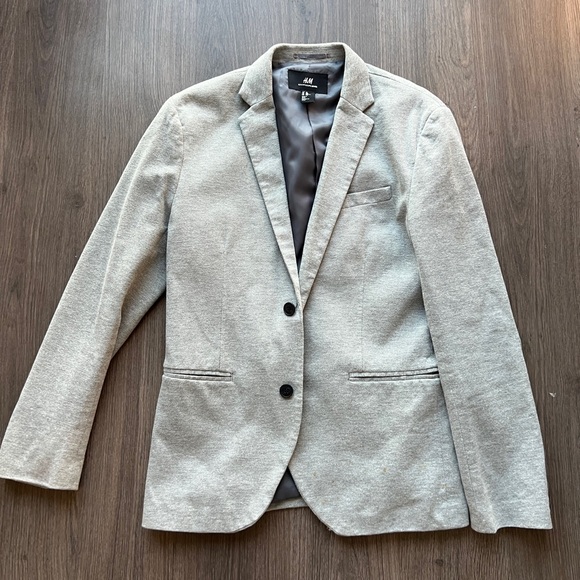 H&M Grey Blazer Size 38 - Picture 1 of 3